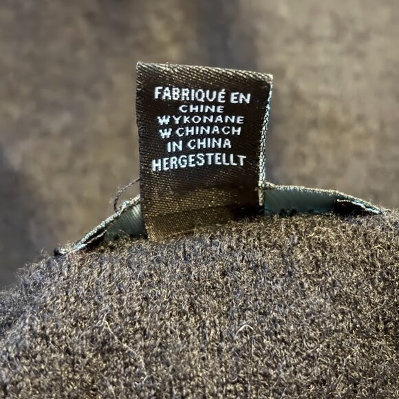 CYNTHIA ROWLEY BLACK COLOR (100% Wool) Coat with Snaps - 3x - Picture 12 of 16